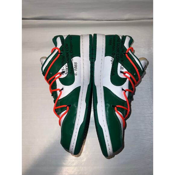 Off White x Nike Dunk Low Pine Green - Size 9.5 - Picture 4 of 7
